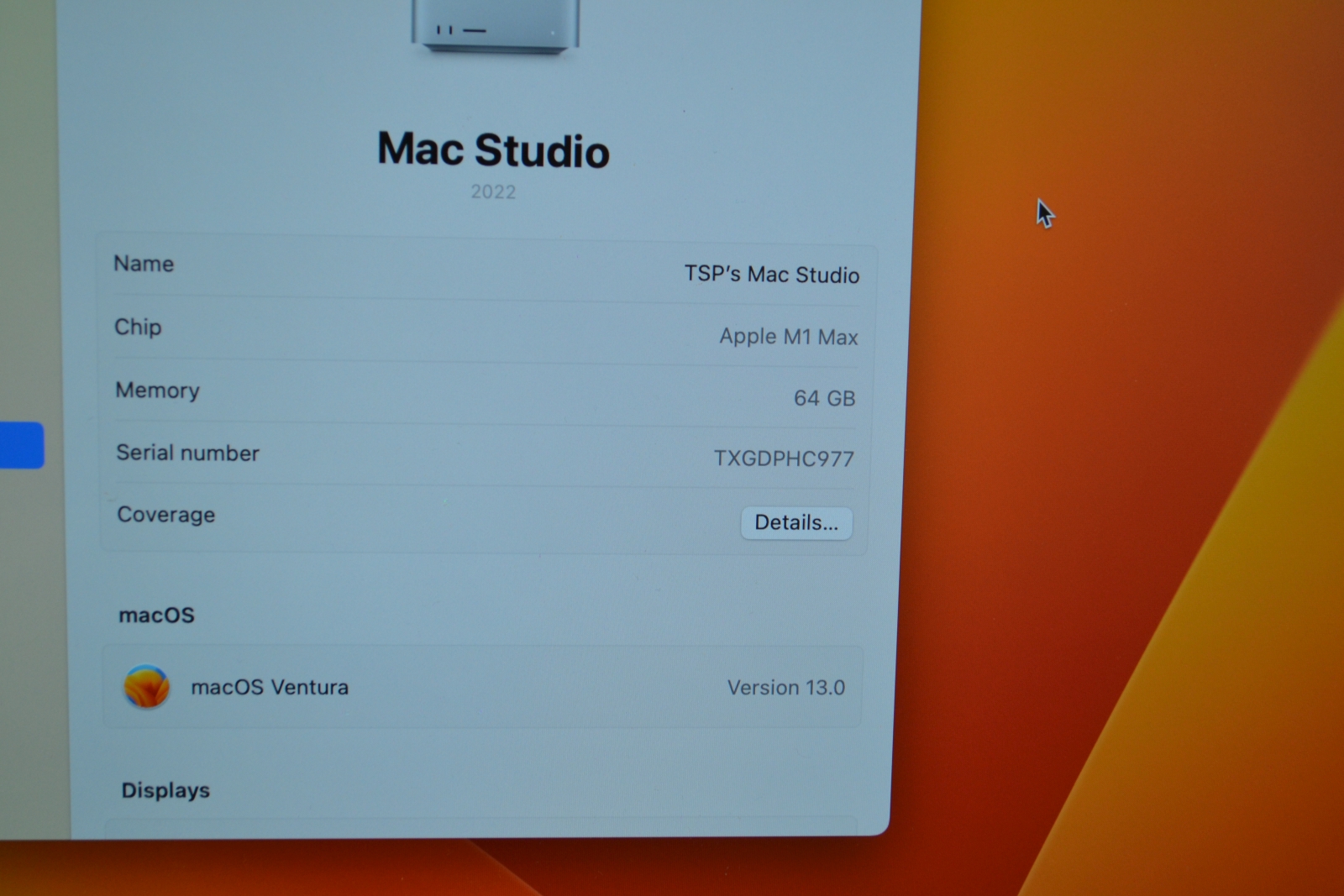 Apple Mac Studio M1 Max 2