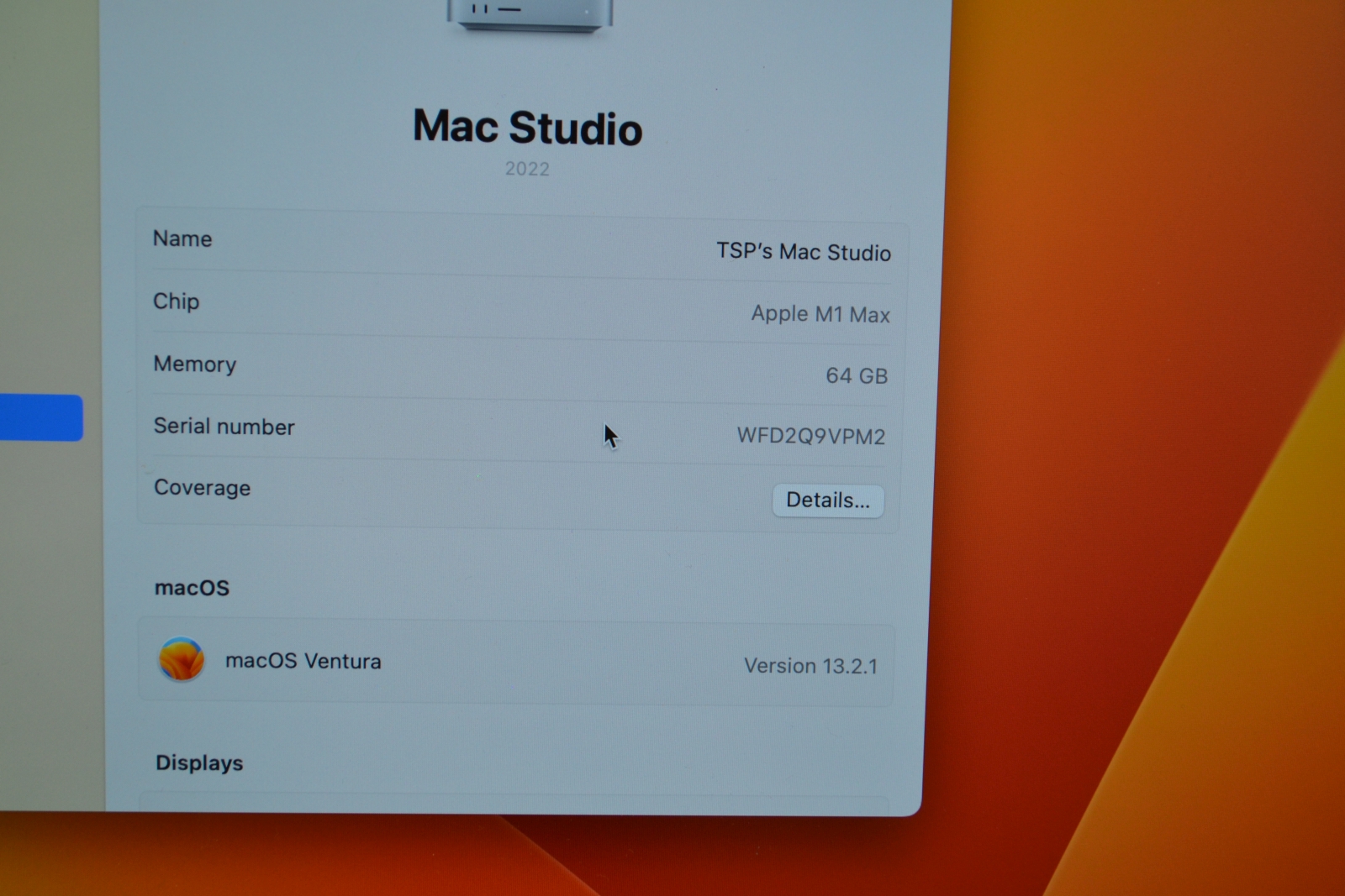 Apple Mac Studio M1 Max 2