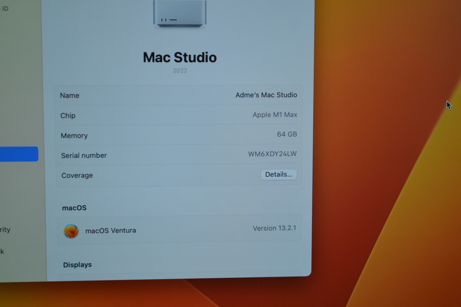 Apple Mac Studio M1 Max 2