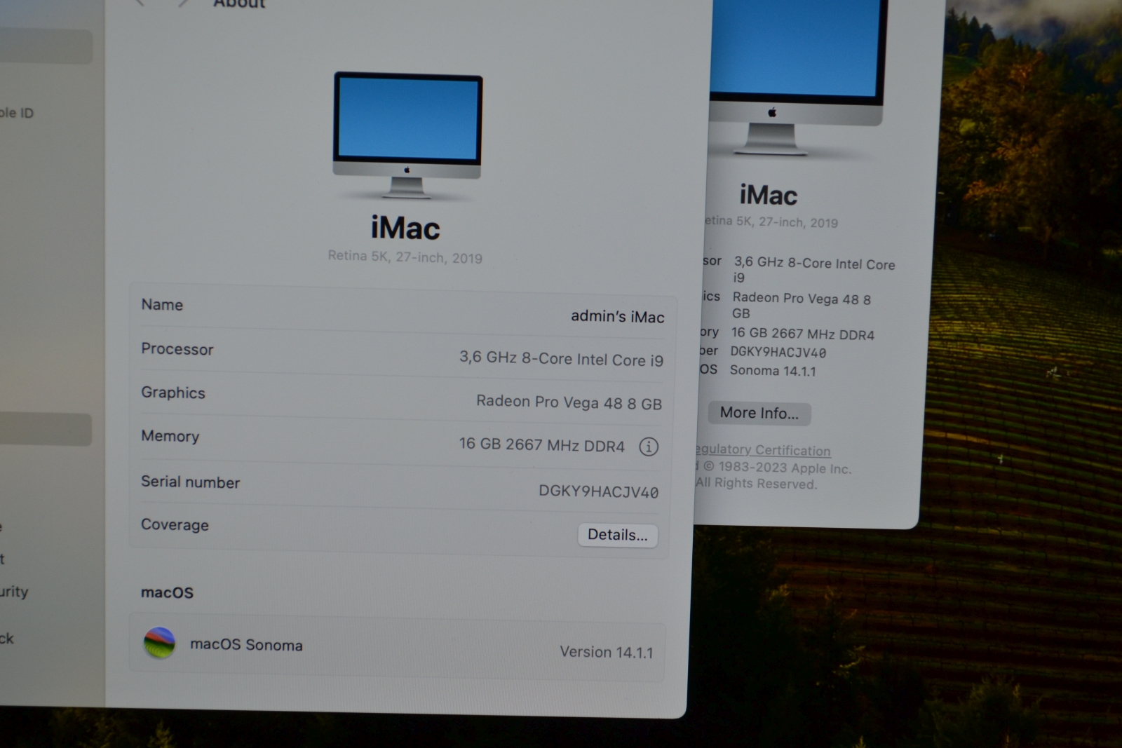 iMac 27" Retina 5K 2019  3