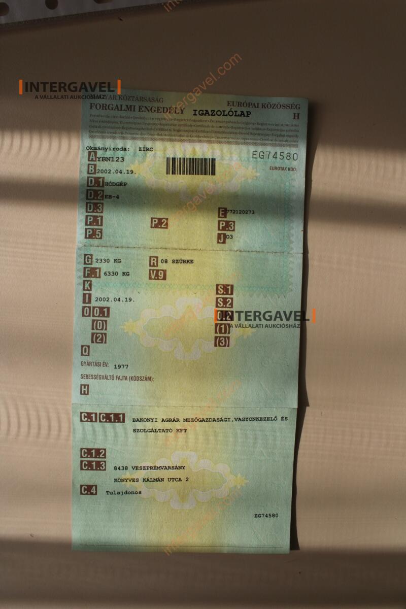 Pótkocsi - Hódgép 22