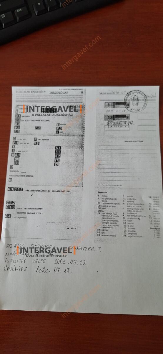 Pótkocsi - Erdőgép 23